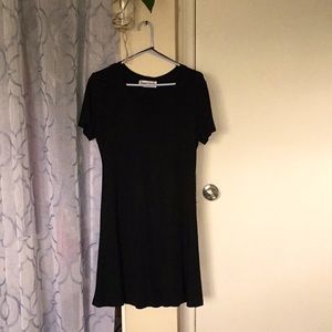Ronni Nicole Black Ribbed Dress - Size Large